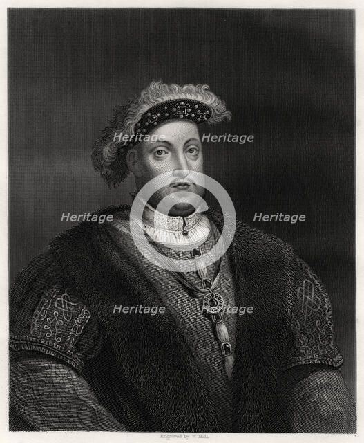 Henry VIII, King of England and Ireland, 19th century. Artist: W Holl