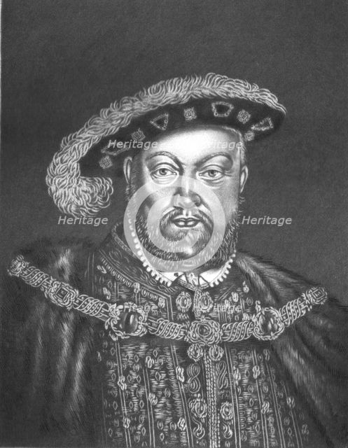 ''Henry VIII. King of England; Obit 1546', 1815. Creator: Robert Dunkarton.