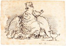 Hens and Chicks. Creator: John Linnell the Elder