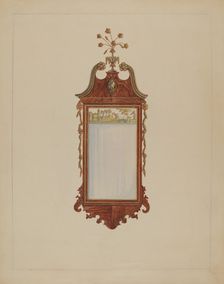 Hepplewhite Mirror, 1935/1942. Creator: Nicholas Gorid