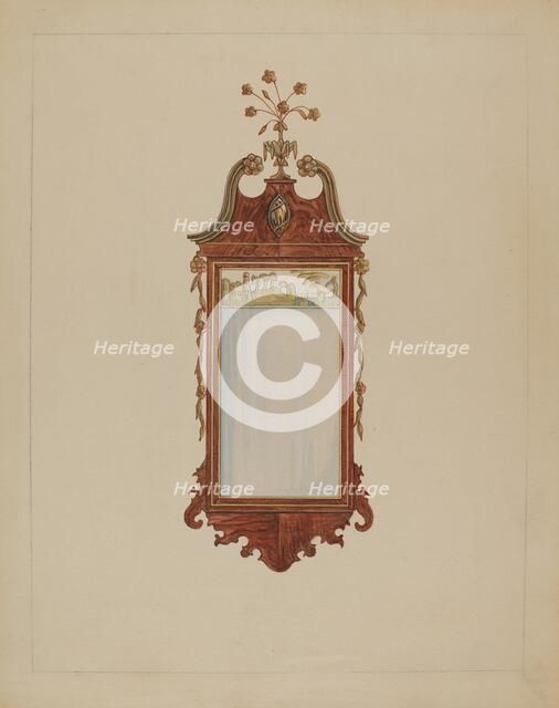 Hepplewhite Mirror, 1935/1942. Creator: Nicholas Gorid.