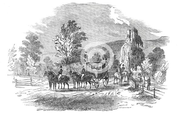 Her Majesty and Prince Albert viewing the Pass of Killiecrankie, 1844. Creator: Ebenezer Landells.