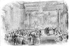 Her Majesty at the Ball of the Turkish Embassy, 1856. Creator: Unknown