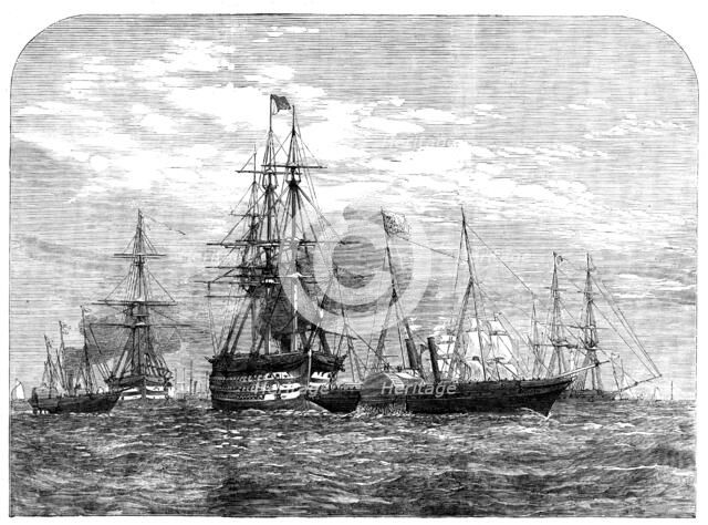 Her Majesty en route for Cherbourg, 1858. Creator: Unknown.