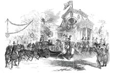 Her Majesty entering Gotha, 1845. Creator: Ebenezer Landells