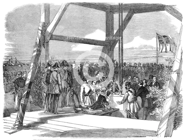 Her Majesty laying the Foundation-Stone of the New Military Hospital at Hamble, near Southampton, 18 Creator: Unknown.