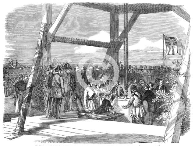 Her Majesty laying the Foundation-Stone of the New Military Hospital at Hamble, near Southampton, 18 Creator: Unknown.