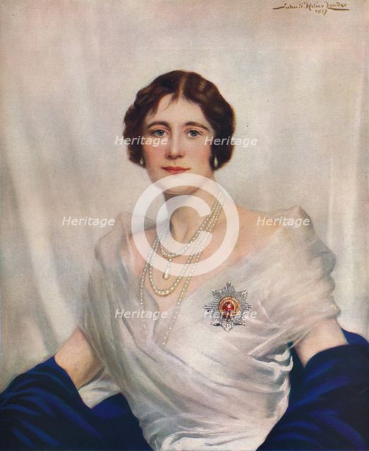 'Her Majesty Queen Elizabeth', 1937. Creator: John Saint-Helier Lander.