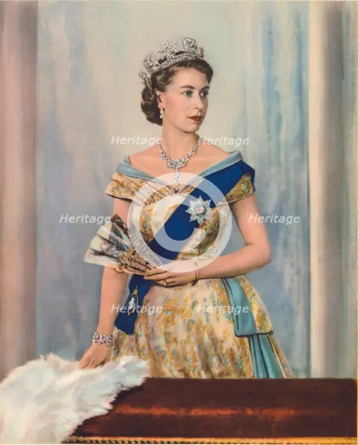'Her Majesty Queen Elizabeth II', c1953. Artist: Unknown.