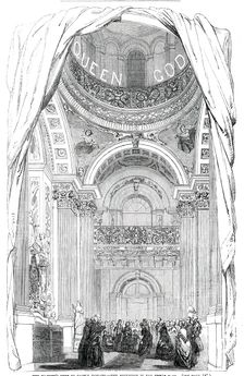 Her Majesty's Visit to Castle Howard - the Reception in the Great Hall, 1850. Creator: Unknown