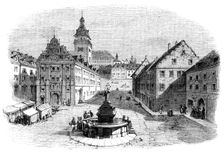 Her Majesty's Visit to Germany, the market-place, Gotha..., 1862. Creator: Unknown