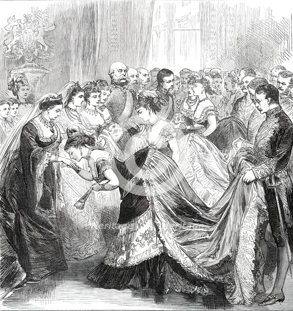Her Majesty's Drawingroom at Buckingham Palace, 1876. Creator: Unknown.