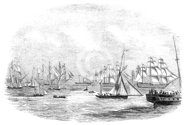 Her Majesty's Experimental Squadron, 1845. Creator: Unknown.
