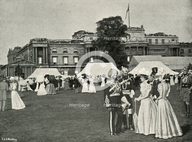 'Her Majesty's Garden Party: Indian Visitors', (c1897). Artists: E&S Woodbury, Lucien Davis.