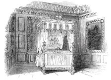Her Majesty's State Bed, Burghley, 1844. Creator: Unknown
