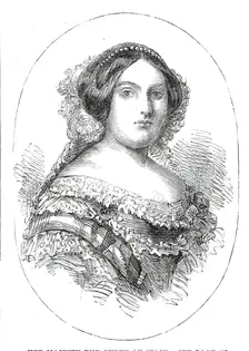 Her Majesty the Queen of Spain, 1860. Creator: Unknown