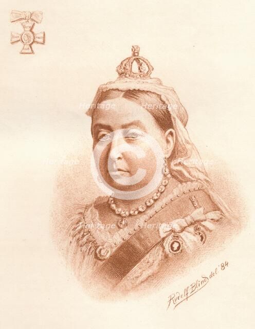 Her Majesty The Queen, Empress of India, 1884. Artist: Rudolf Blind