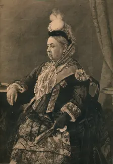 Her Majesty the Queen in the dress worn at the Jubilee Commemoration in Westminster Abbey, 1887