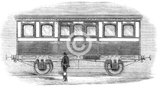 Her Majesty's carriage on the London and North-Western Railway, 1861. Creator: Unknown.