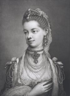 Her Most Excellent Majesty Charlotte, Queen of Great Britain, 1762. Creator: Thomas Frye