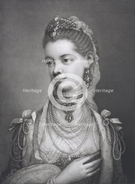 Her Most Excellent Majesty Charlotte, Queen of Great Britain, 1762. Creator: Thomas Frye.
