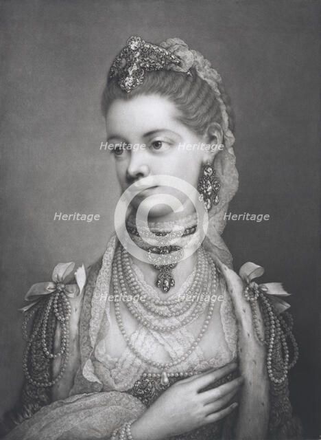 Her Most Excellent Majesty Charlotte, Queen of Great Britain, 1762. Creator: Thomas Frye.