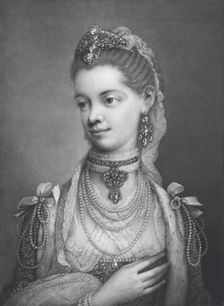 Her Most Excellent Majesty Charlotte, Queen of Great Britain, 1762. Creator: Thomas Frye