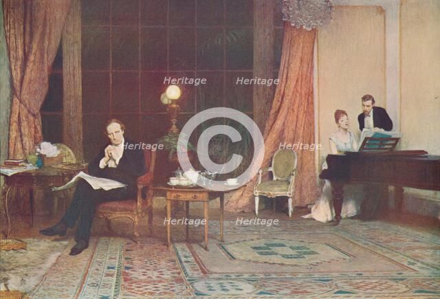 'Her Mother's Voice', c1888, (c1900). Creator: William Quiller Orchardson.