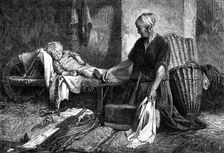 "Her Daughter's Legacy." by Arthur Hacker, from the Royal Academy Exhibition, 1881. Creator: Unknown