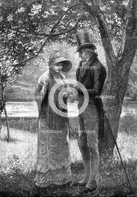 Her First Offer, by E. F. Brewtnall, 1881. Creator: W. I. Mosses.