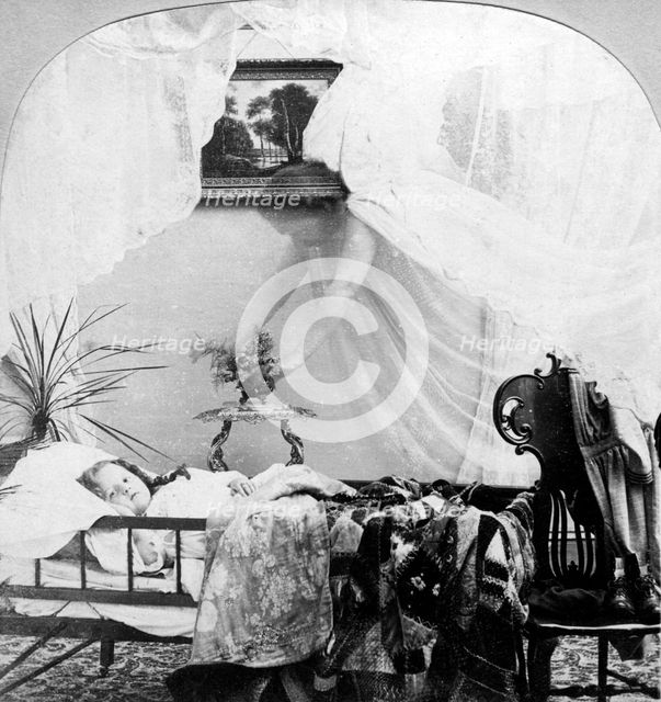 'Her Guardian Angel'.Artist: Keystone View Company