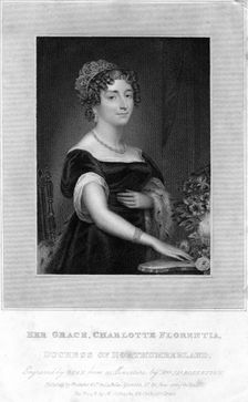 Her Grace Charlotte Florentia, Duchess of Northumberland 1829.Artist: TA Dean
