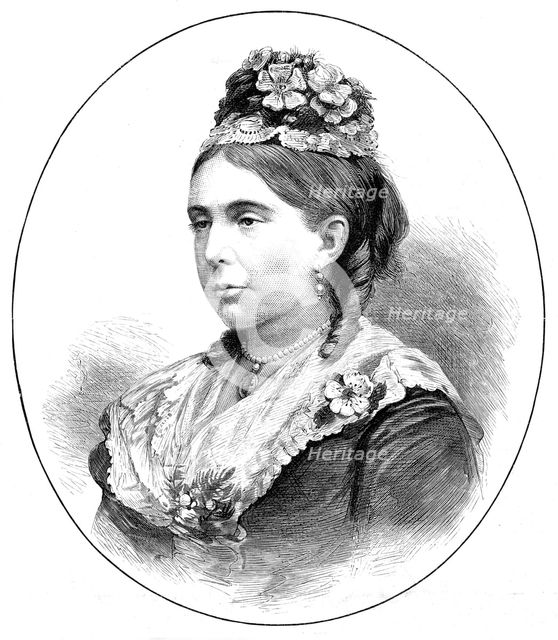 Her Grace the Duchess of Marlborough, 1880. Creator: Unknown.