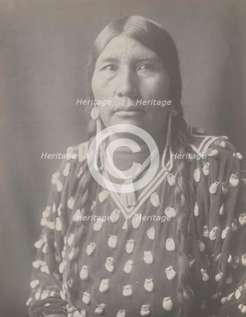 Her Horse Kills, 1908. Creator: Edward Sheriff Curtis.