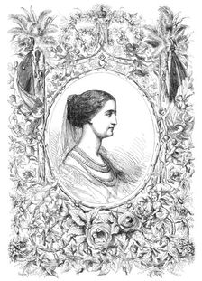 Her Imperial Majesty the Empress of the French, 1856. Creator: W Thomas