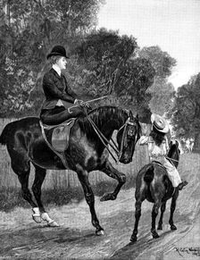 "Her Protector", by R. C. Woodville, 1890. Creator: P Naumann