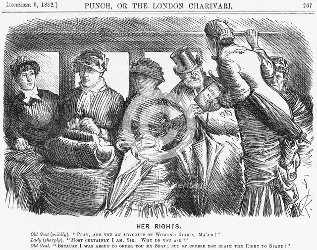 'Her Rights', 1882. Artist: Unknown