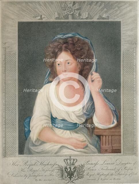 'Her Royal Highness Princess Louisa, Daughter of His Royal Highness Prince Ferdinand of Prussia', 19 Creator: Joseph Collyer.