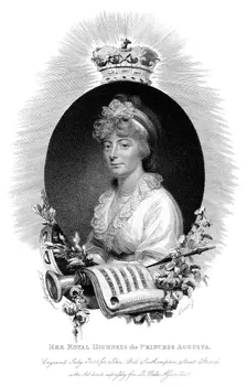 Her Royal Highness the Princess Augusta, second daughter of George III 1806. Artist: Scriven