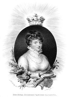 Her Royal Highness the Princess Elizabeth, 3rd daughter of George III, 1806. Artist: Scriven
