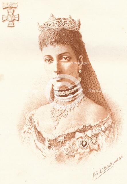 Her Royal Highness The Princess of Wales, 1884. Artist: Rudolf Blind