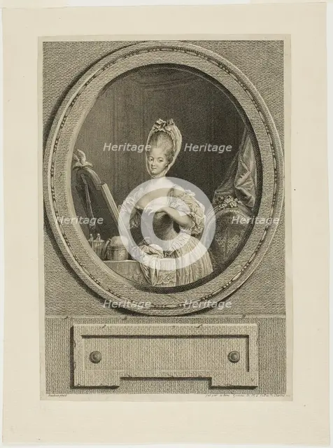 Her Size is so Ravishing, 1776. Creator: Pierre Adrien Le Beau.