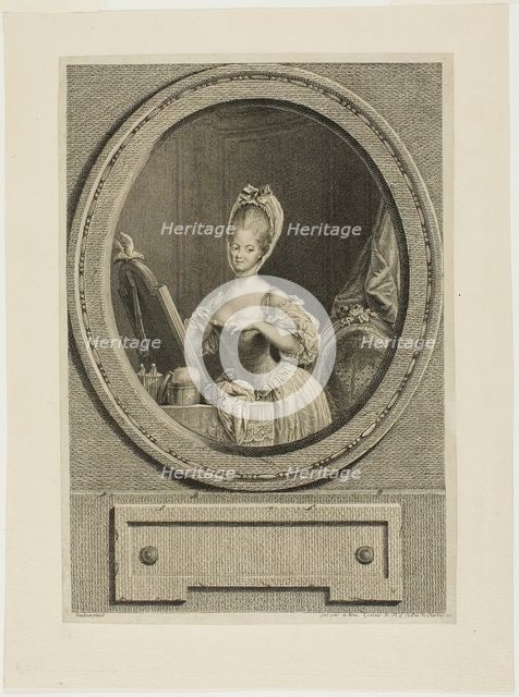 Her Size is so Ravishing, 1776. Creator: Pierre Adrien Le Beau.