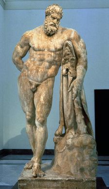 Hercule Farnese, Roman copy of a Greek work by Lysippus
