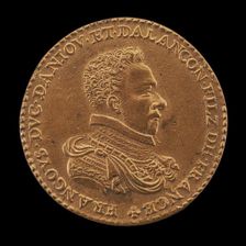 Hercule-François, 1544-1584, Duc d'Alençon and d'Anjou [obverse], 17th century. Creator: Unknown