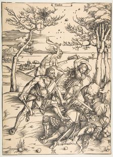 Hercules Conquering the Molionide Twins.n.d. Creator: Albrecht Durer