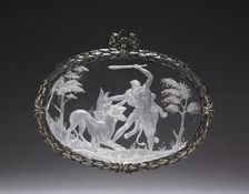 Hercules Conquering Cerberus, before 1584. Creator: Annibale Fontana (Italian, 1540-1587), attributed to