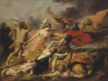 Hercules and Minerva Expelling Mars, 1640. Creator: Victor Wolfvoet