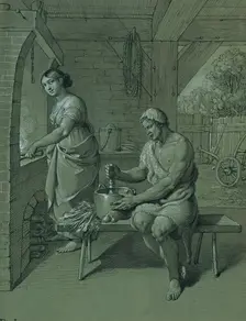 Hercules and Omphale, 1805. Creator: Johann Peter Krafft
