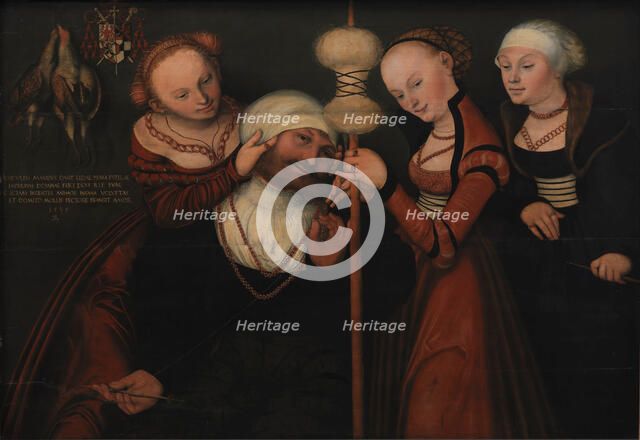 Hercules and Omphale. Creator: Cranach, Lucas, the Elder (1472-1553).